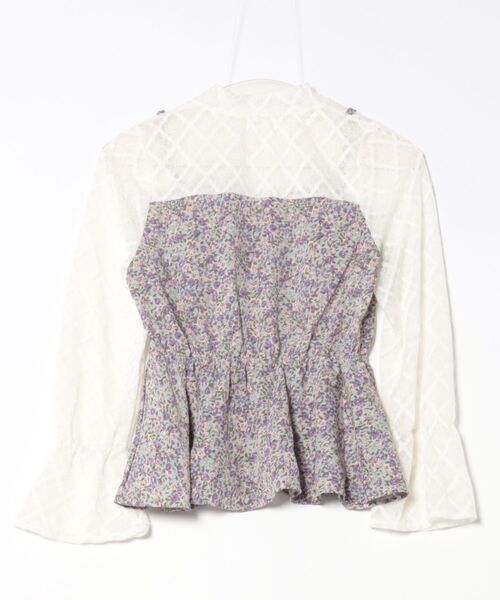 SPIGA（スピーガ）の「花柄キャミ付ドッキングレースTOPS　A（Tシャツ/カットソー・レディース・ピンク/パープル・FREE）」の3枚目の写真