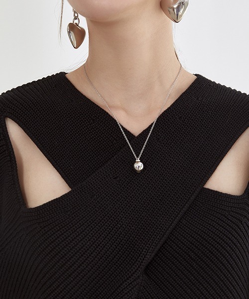 Fano Studios（ファノ ストゥディオズ）の「【Fano Studios】Crossing chest rib cottonknit FX21S128（ニット/セーター・レディース・アイボリー/ブラック・M/XS/S）」の21枚目の写真