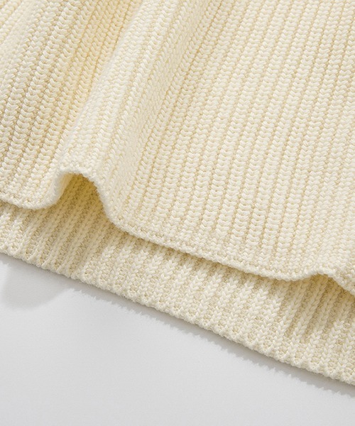 Fano Studios（ファノ ストゥディオズ）の「【Fano Studios】Crossing chest rib cottonknit FX21S128（ニット/セーター・レディース・アイボリー/ブラック・M/XS/S）」の19枚目の写真