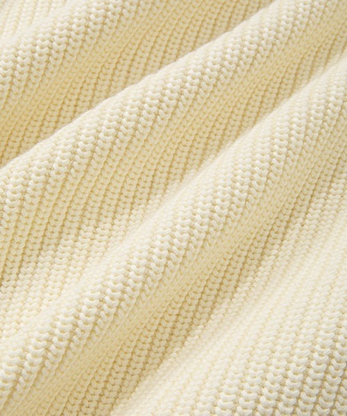 Fano Studios（ファノ ストゥディオズ）の「【Fano Studios】Crossing chest rib cottonknit FX21S128（ニット/セーター・レディース・アイボリー/ブラック・M/XS/S）」の22枚目の写真