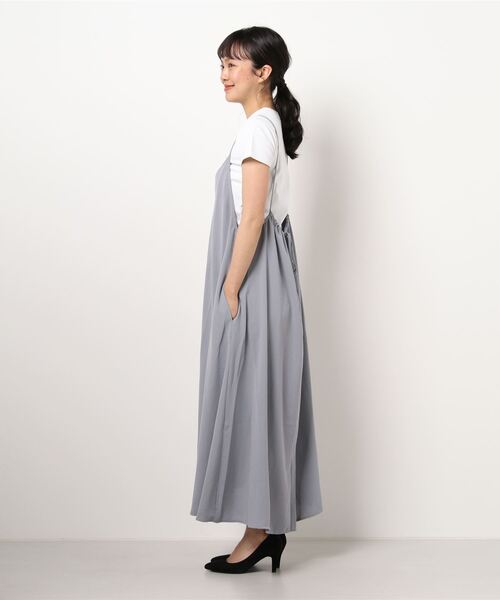 Samansa Mos2 blue(サマンサモスモスブルー)の「2WAYキャミワンピース(ワンピース・レディース・ブラック/カーキ/グレー・フリ-)」の5枚目の写真