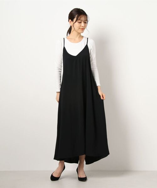 Samansa Mos2 blue(サマンサモスモスブルー)の「2WAYキャミワンピース(ワンピース・レディース・ブラック/カーキ/グレー・フリ-)」の8枚目の写真