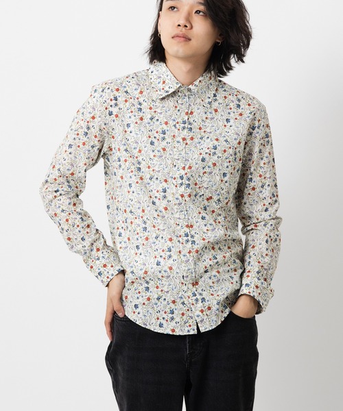 Peter England(ピーターイングランド)の「英国老舗ブランド 花柄シャツ 日本縫製 Peter England(シャツ/ブラウス・メンズ・ホワイト/ネイビー/ブルー/グリーン/ネイビー系/グレー/オフホワイト/ネイビー系1/ネイビー系2/ホワイト系その他/ベージュ/ネイビー系3/イエロー/ホワイト系その他2/グレー系その他/ブルー系その他2/エメラルド/イエロー系その他/グリーン系その他/ブルー系その他/ブルー系その他3/ブラック/ホワイト系その他5/ネイビー系4/ホワイト系/ホワイト系その他4/イエロー系その他2/クリーム/ブラック系その他/ホワイト系その他6/ホワイト系その他7/ホワイト系その他3/ダークネイビー・SMALL/LARGE/X-LARGE/MEDIUM)」の10枚目の写真