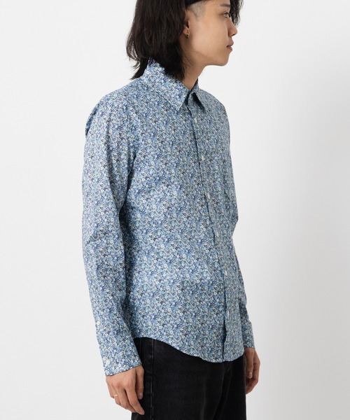 英国老舗ブランド 花柄シャツ 日本縫製 Peter England（シャツ