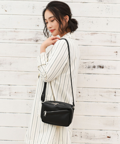 Le lien（ルリアン）の「【Le lien】ルリアン　スクエアボックス　ミニショルダー（ショルダーバッグ・レディース・ブラック/グレー/キャメル・FREE）」の18枚目の写真