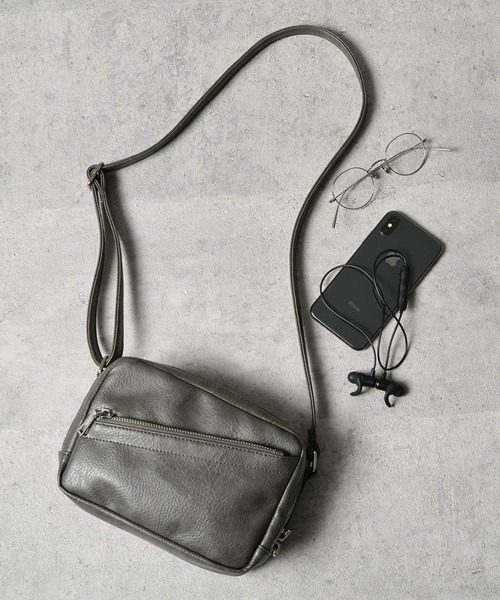 Le lien（ルリアン）の「【Le lien】ルリアン　スクエアボックス　ミニショルダー（ショルダーバッグ・レディース・ブラック/グレー/キャメル・FREE）」の16枚目の写真