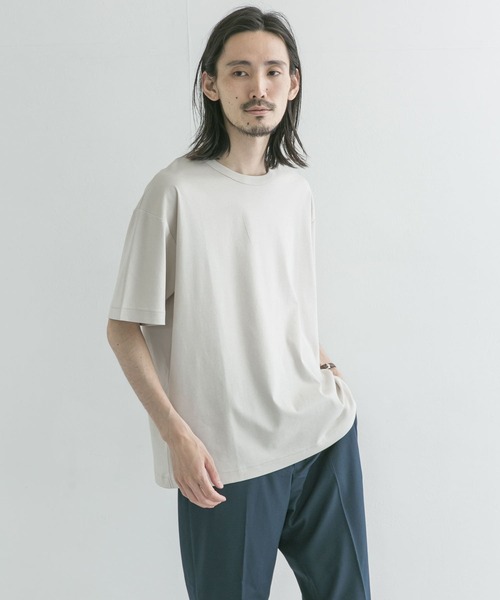 URBAN RESEARCH（アーバンリサーチ）の「シルケットポンチTシャツ（Tシャツ/カットソー・メンズ・ピンク系その他/グレー系その他/チャコールグレー/グリーン系その他/ラベンダー/ホワイト・MEDIUM/LARGE）」の3枚目の写真