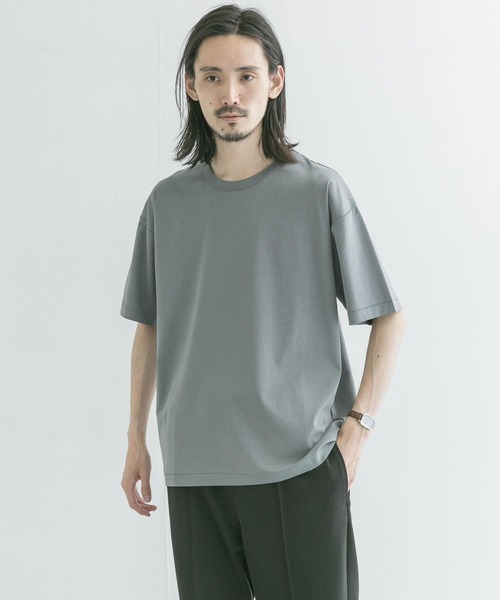 URBAN RESEARCH（アーバンリサーチ）の「シルケットポンチTシャツ（Tシャツ/カットソー・メンズ・ピンク系その他/グレー系その他/チャコールグレー/グリーン系その他/ラベンダー/ホワイト・MEDIUM/LARGE）」の4枚目の写真