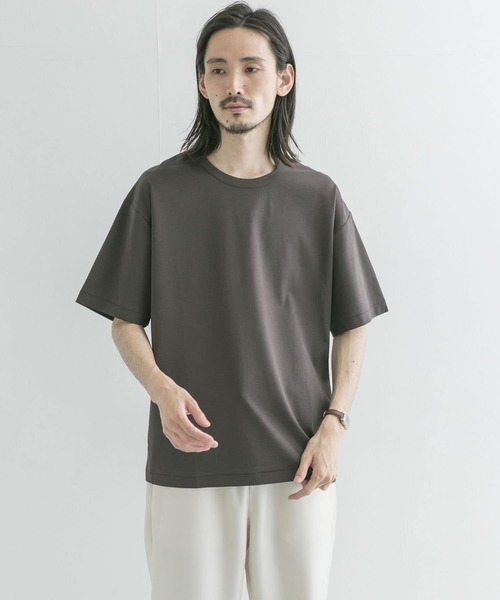 URBAN RESEARCH（アーバンリサーチ）の「シルケットポンチTシャツ（Tシャツ/カットソー・メンズ・ピンク系その他/グレー系その他/チャコールグレー/グリーン系その他/ラベンダー/ホワイト・MEDIUM/LARGE）」の2枚目の写真