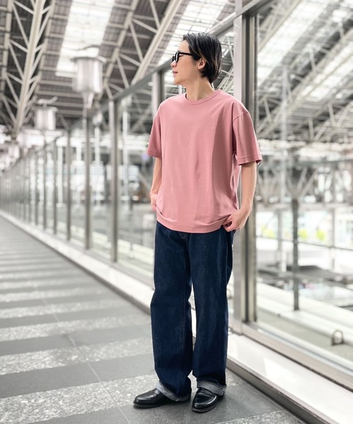 URBAN RESEARCH（アーバンリサーチ）の「シルケットポンチTシャツ（Tシャツ/カットソー・メンズ・ピンク系その他/グレー系その他/チャコールグレー/グリーン系その他/ラベンダー/ホワイト・MEDIUM/LARGE）」の13枚目の写真