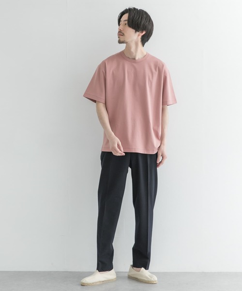 URBAN RESEARCH（アーバンリサーチ）の「シルケットポンチTシャツ（Tシャツ/カットソー・メンズ・ピンク系その他/グレー系その他/チャコールグレー/グリーン系その他/ラベンダー/ホワイト・MEDIUM/LARGE）」の15枚目の写真