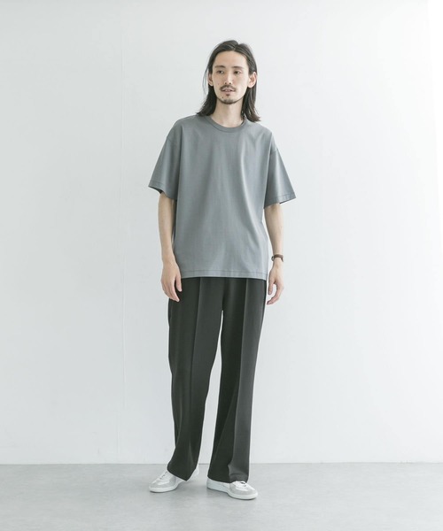 URBAN RESEARCH（アーバンリサーチ）の「シルケットポンチTシャツ（Tシャツ/カットソー・メンズ・ピンク系その他/グレー系その他/チャコールグレー/グリーン系その他/ラベンダー/ホワイト・MEDIUM/LARGE）」の16枚目の写真