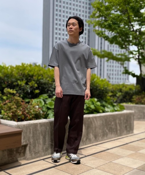 URBAN RESEARCH（アーバンリサーチ）の「シルケットポンチTシャツ（Tシャツ/カットソー・メンズ・ピンク系その他/グレー系その他/チャコールグレー/グリーン系その他/ラベンダー/ホワイト・MEDIUM/LARGE）」の18枚目の写真