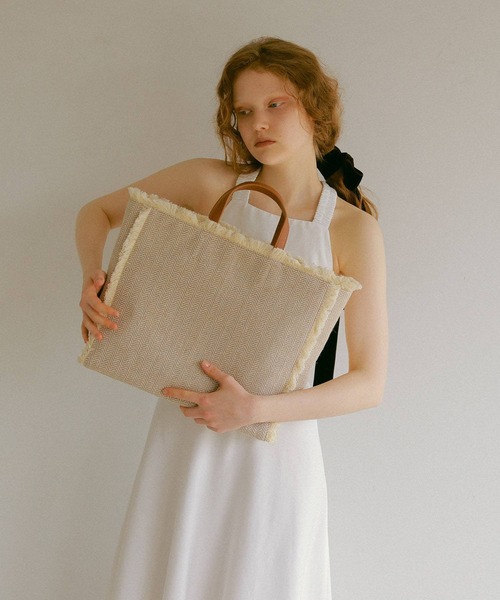 EFOLE（エフォル）の「フリンジ ビッグ トートバッグ（トートバッグ・レディース・ブラック/ダークブラウン/キャメル・FREE）」の13枚目の写真