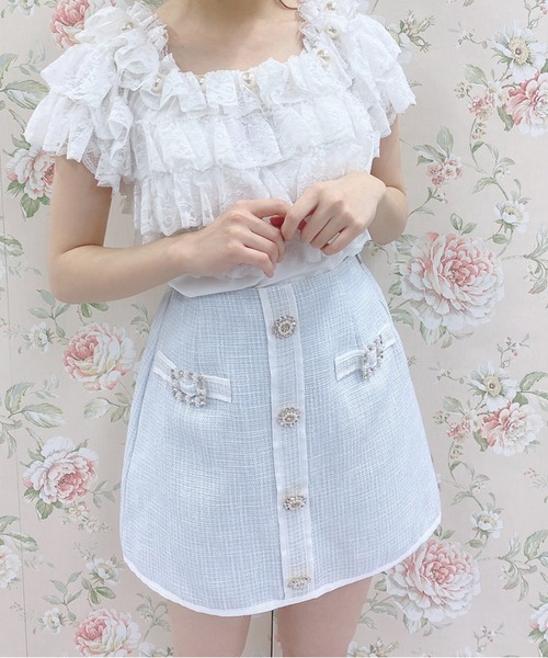 Swankiss（スワンキス）の「TS tweed line S/K（スカート）」 - WEAR