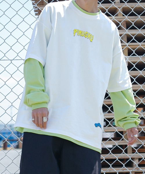 Perushu(ペルーシュ)の「PerushuアソートプリントTシャツ(Tシャツ/カットソー・メンズ・ホワイト/チャコールグレー/ブラック/レッド/オフホワイト・MEDIUM/LARGE)」の10枚目の写真
