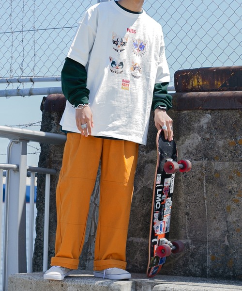 Perushu(ペルーシュ)の「PerushuアソートプリントTシャツ(Tシャツ/カットソー・メンズ・ホワイト/チャコールグレー/ブラック/レッド/オフホワイト・MEDIUM/LARGE)」の17枚目の写真