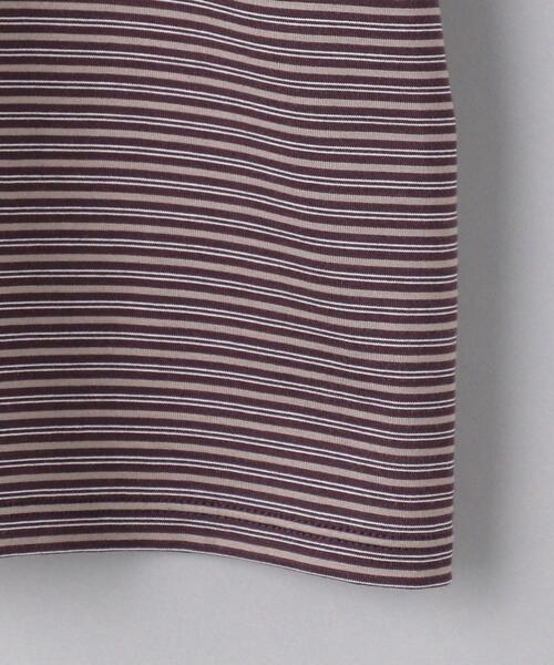 BATONER（バトナー）の「＜BATONER（バトナー）＞ マルチボーダー クルーネック（Tシャツ/カットソー・メンズ・ダークブラウン/オフホワイト・1/2/3）」の12枚目の写真