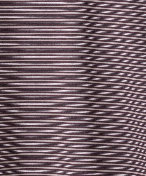 BATONER（バトナー）の「＜BATONER（バトナー）＞ マルチボーダー クルーネック（Tシャツ/カットソー・メンズ・ダークブラウン/オフホワイト・1/2/3）」の13枚目の写真