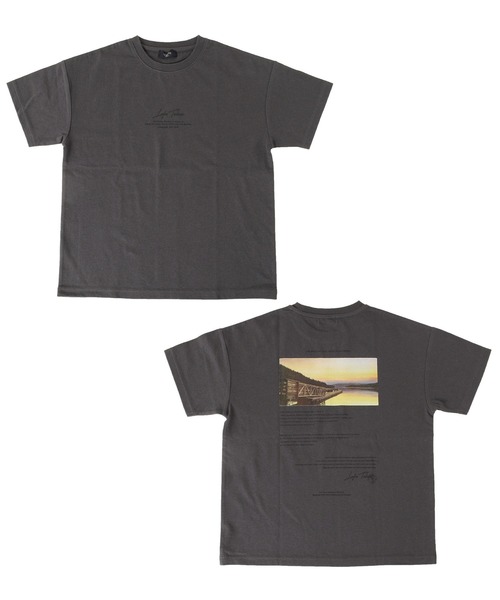 GLAZOS（グラソス）の「ＯＥ天竺・接触冷感ドロップショルダーバックフォト半袖Tシャツ（Tシャツ/カットソー・キッズ・ホワイト/チャコールグレー/ライトピンク・130cm/140cm/150cm/160cm/170cm）」の3枚目の写真