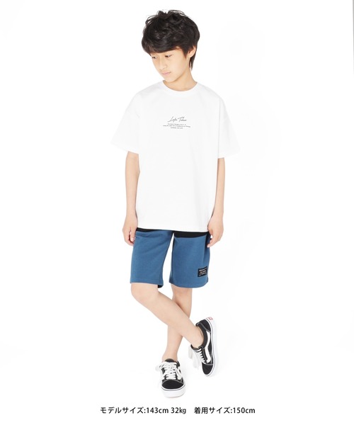 GLAZOS（グラソス）の「ＯＥ天竺・接触冷感ドロップショルダーバックフォト半袖Tシャツ（Tシャツ/カットソー・キッズ・ホワイト/チャコールグレー/ライトピンク・130cm/140cm/150cm/160cm/170cm）」の6枚目の写真