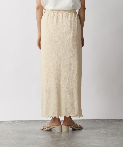 LOWRYS FARM（ローリーズファーム）の「ヨウリュウカットイージースカート 　950183（スカート・レディース・アイボリー/ブラック/ダークブラウン/グリーン/パープル・FREE）」の9枚目の写真