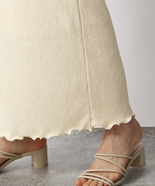 LOWRYS FARM（ローリーズファーム）の「ヨウリュウカットイージースカート 　950183（スカート・レディース・アイボリー/ブラック/ダークブラウン/グリーン/パープル・FREE）」の16枚目の写真