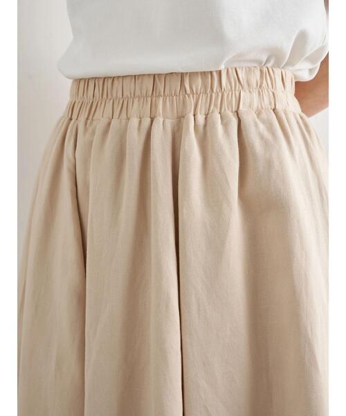 earth music&ecology(アースミュージックアンドエコロジー)の「【WEB限定】ギャザーフレアスカート *(スカート・レディース・ブラック/ベージュ/ブラウン/ブルー/グリーン/アイボリー・FREE)」の10枚目の写真