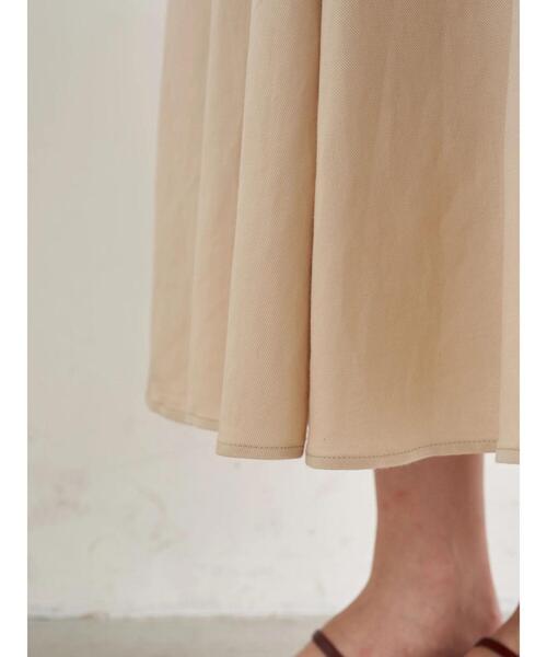 earth music&ecology(アースミュージックアンドエコロジー)の「【WEB限定】ギャザーフレアスカート *(スカート・レディース・ブラック/ベージュ/ブラウン/ブルー/グリーン/アイボリー・FREE)」の12枚目の写真