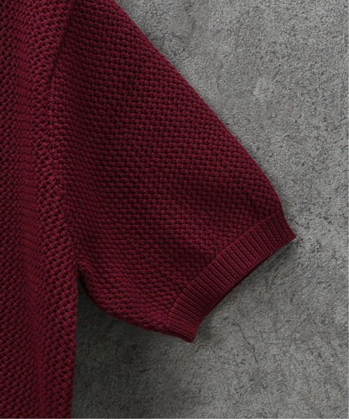 STUSSY（ステューシー）の「【STUSSY / ステューシー】 CABLE MESH SS ポロ（ポロシャツ・メンズ・ボルドー・MEDIUM）」の4枚目の写真