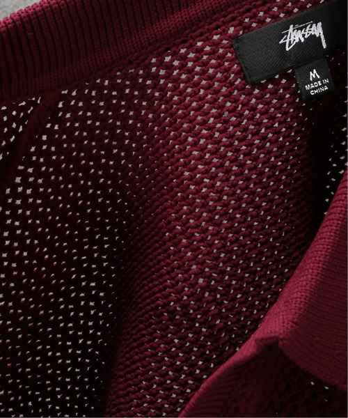 STUSSY（ステューシー）の「【STUSSY / ステューシー】 CABLE MESH SS ポロ（ポロシャツ・メンズ・ボルドー・MEDIUM）」の13枚目の写真