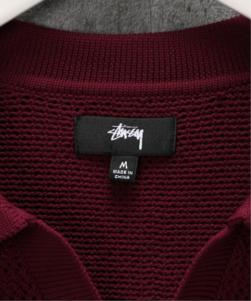STUSSY（ステューシー）の「【STUSSY / ステューシー】 CABLE MESH SS ポロ（ポロシャツ・メンズ・ボルドー・MEDIUM）」の12枚目の写真