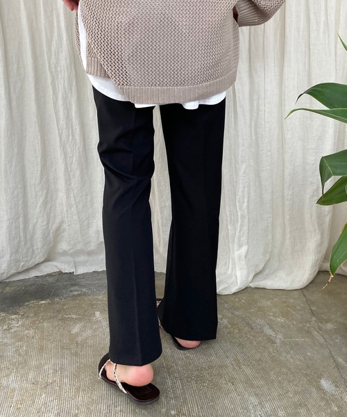 Lull（ルル）の「【Lull / ルル】センタープレスフレアパンツ（その他パンツ・レディース・ブラック/レッド/ブルー/グリーン/グリーン系その他/サックスブルー/パープル/イエロー・M）」の11枚目の写真