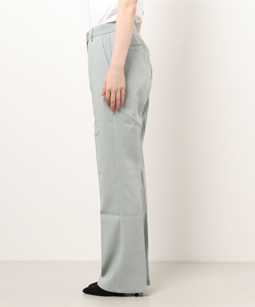 KOBE LETTUCE（コウベレタス）の「センタープレスフレアスラックスパンツ（スラックス・レディース・ブラック/ライム/グリーン系その他/グレイッシュベージュ/コーラル・S/M）」の15枚目の写真