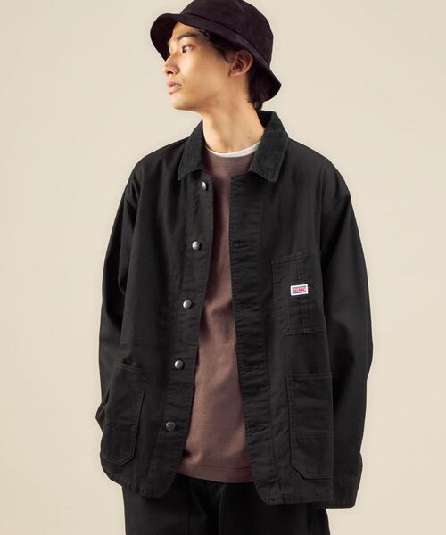 BIG MAC（ビッグマック）の「OLT【別注】＜BIG MAC×green label relaxing＞ ツイル カバーオール ジャケット（カバーオール・メンズ・ブラック/オフホワイト・M/XL/L）」の2枚目の写真