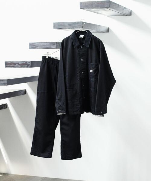 BIG MAC（ビッグマック）の「OLT【別注】＜BIG MAC×green label relaxing＞ ツイル カバーオール ジャケット（カバーオール・メンズ・ブラック/オフホワイト・M/XL/L）」の4枚目の写真