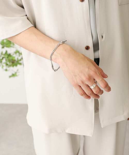 SENSE OF PLACE by URBAN RESEARCH（センスオブプレイスバイアーバンリサーチ）の「チェーンバングルD（バングル/リストバンド・メンズ・シルバー・ONE）」の2枚目の写真