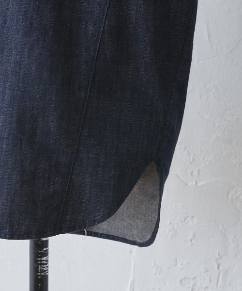 BEARDSLEY（ビアズリー）の「袖ぷっくりデニムブラウス（シャツ/ブラウス・レディース・インディゴブルー・FREE）」の8枚目の写真