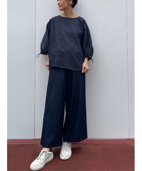 BEARDSLEY（ビアズリー）の「袖ぷっくりデニムブラウス（シャツ/ブラウス・レディース・インディゴブルー・FREE）」の16枚目の写真