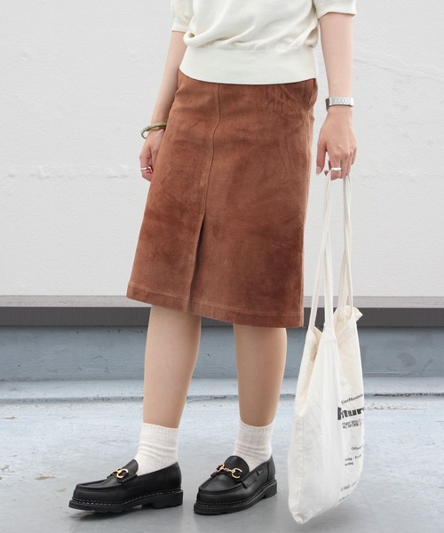THE SHINZONE（ザ　シンゾーン）の「THE SHINZONE / シンゾーン　SUEDE SKIRT スエードスカート（スカート・レディース・ブラウン・36/34）」の8枚目の写真