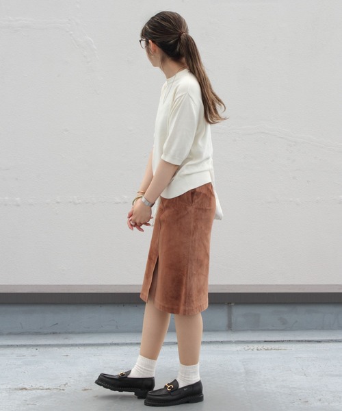 THE SHINZONE（ザ　シンゾーン）の「THE SHINZONE / シンゾーン　SUEDE SKIRT スエードスカート（スカート・レディース・ブラウン・36/34）」の4枚目の写真