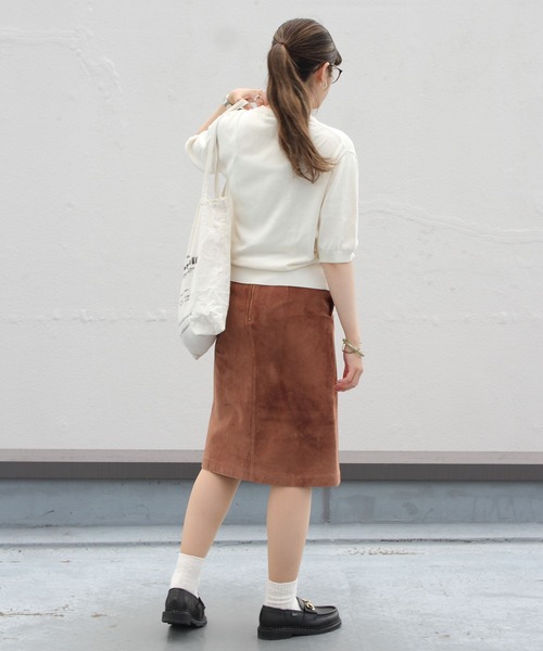 THE SHINZONE（ザ　シンゾーン）の「THE SHINZONE / シンゾーン　SUEDE SKIRT スエードスカート（スカート・レディース・ブラウン・36/34）」の5枚目の写真