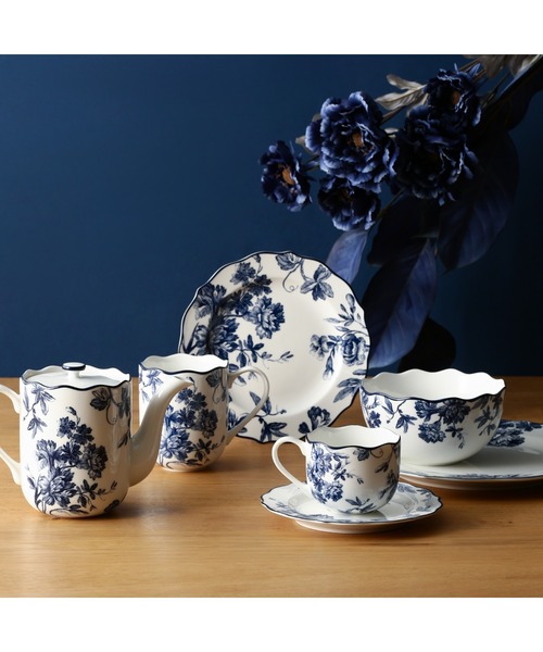 古いガラス皿　プレート　ソーサー　フランス　アンティーク　青い花　no.102 古いガラス皿 プレート ソーサー フランス アンティーク 青い花