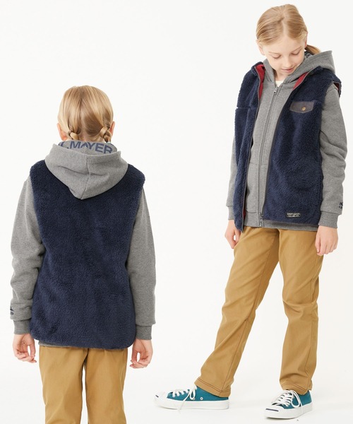 KRIFF MAYER Kid's Collection(クリフメイヤーキッズコレクション)の「クリフパーカー(パーカー・キッズ・グレー/カーキ/ワインレッド/ブルーグリーン/チャコール・120/130/140/150/160/170)」の11枚目の写真