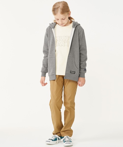 KRIFF MAYER Kid's Collection(クリフメイヤーキッズコレクション)の「クリフパーカー(パーカー・キッズ・グレー/カーキ/ワインレッド/ブルーグリーン/チャコール・120/130/140/150/160/170)」の9枚目の写真