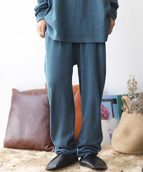 antiqua（アンティカ）の「万能すぎる。オーガニックコットンルームウェア（ルームウェア/パジャマ・レディース・ベージュ/ネイビー/カーキ/ダークグレー・FREE）」の16枚目の写真