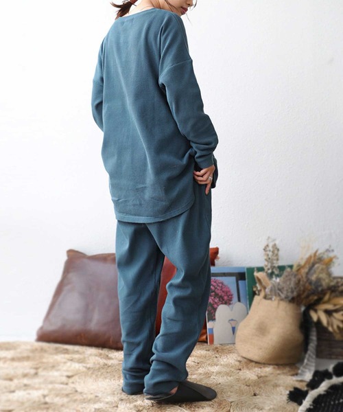 antiqua（アンティカ）の「万能すぎる。オーガニックコットンルームウェア（ルームウェア/パジャマ・レディース・ベージュ/ネイビー/カーキ/ダークグレー・FREE）」の17枚目の写真