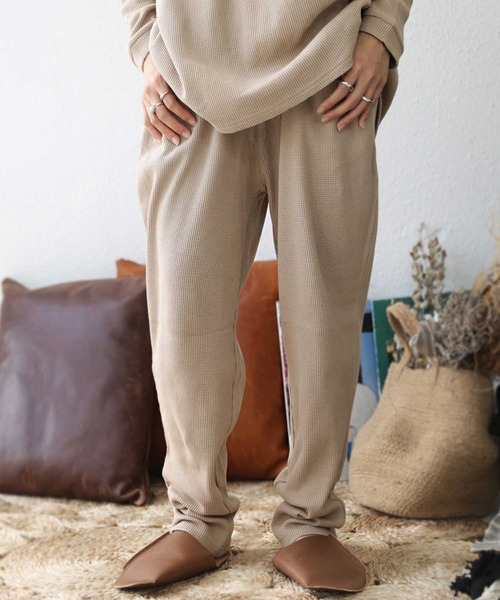 antiqua（アンティカ）の「万能すぎる。オーガニックコットンルームウェア（ルームウェア/パジャマ・レディース・ベージュ/ネイビー/カーキ/ダークグレー・FREE）」の10枚目の写真