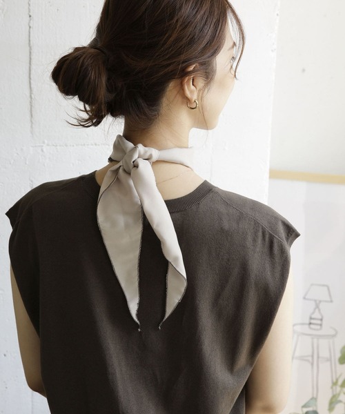 Research Research Doors アーバンリサーチドアーズ のファッション サテンメロースカーフ バンダナ スカーフ Urban