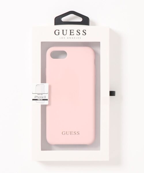 Guess（ゲス）の「【GUESS】ゲス　SILICONE COLLECTION GOLD LOGO　iPhoneケース　iPhone SE(第2世代）,8,7（スマホケース/カバー・レディース・パープル/ライトピンク・FREE）」の5枚目の写真